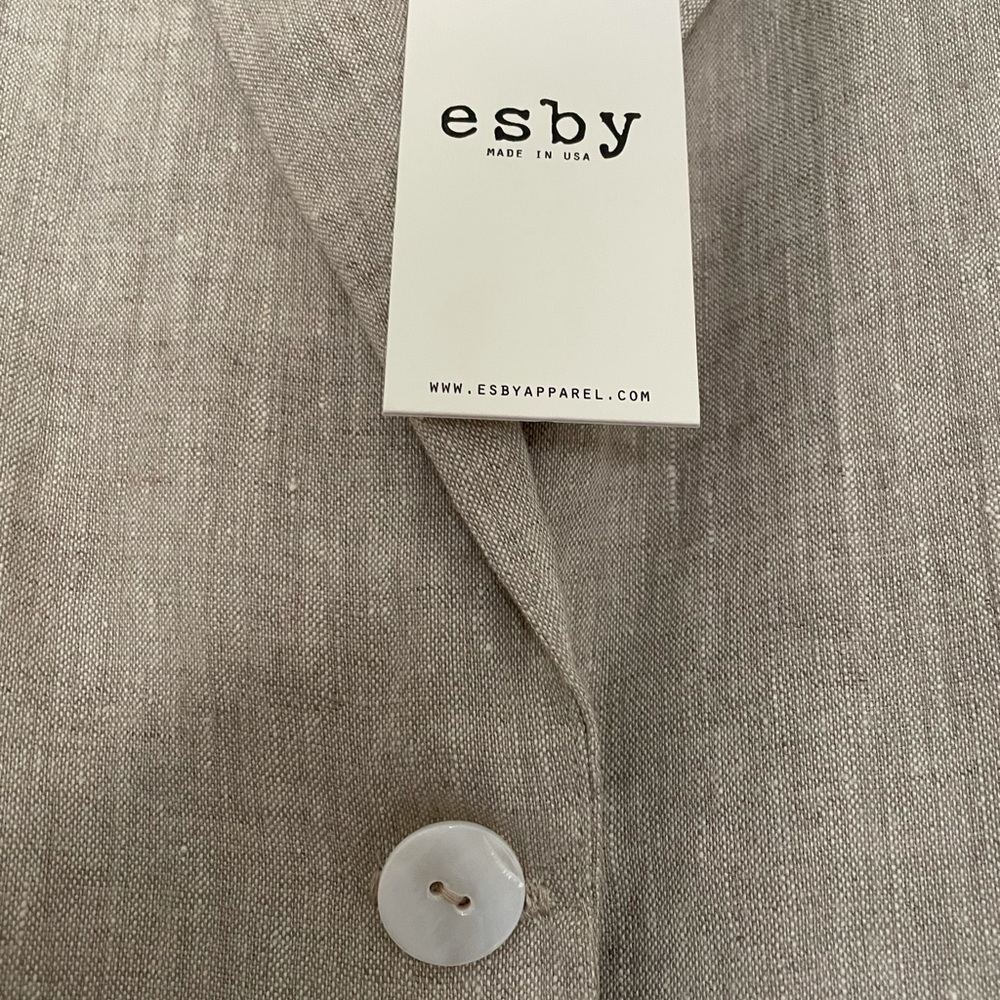 Esby Simone Linen Jacket - Tanstone - Picture 7 of 15